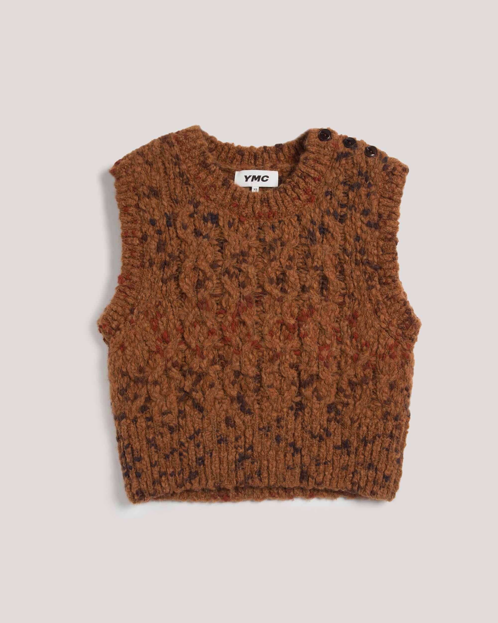 YMC LONDON REVERSIBLE MUTON VEST 注文 / TAN